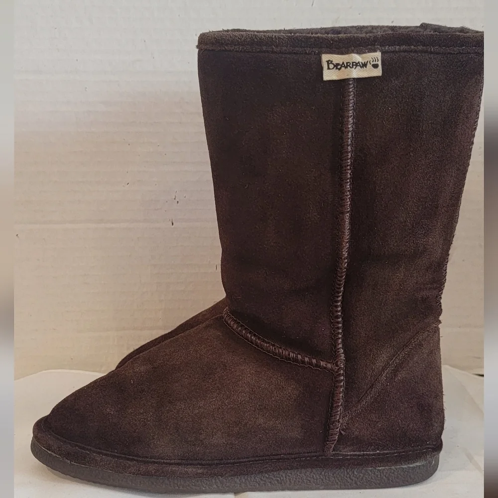 BEARPAW‎ BROWN SUEDE LEATHER 10